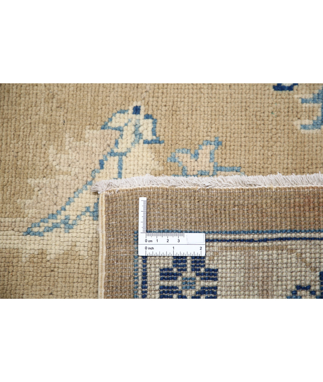 Ziegler 10'0'' X 13'2'' Hand-Knotted Wool Rug 10'0'' x 13'2'' (300 X 395) / Taupe / Blue