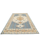 Ziegler 7'0'' X 10'5'' Hand-Knotted Wool Rug 7'0'' x 10'5'' (210 X 313) / Blue / Ivory