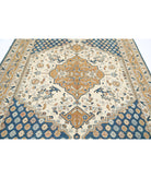 Ziegler 7'0'' X 10'5'' Hand-Knotted Wool Rug 7'0'' x 10'5'' (210 X 313) / Blue / Ivory