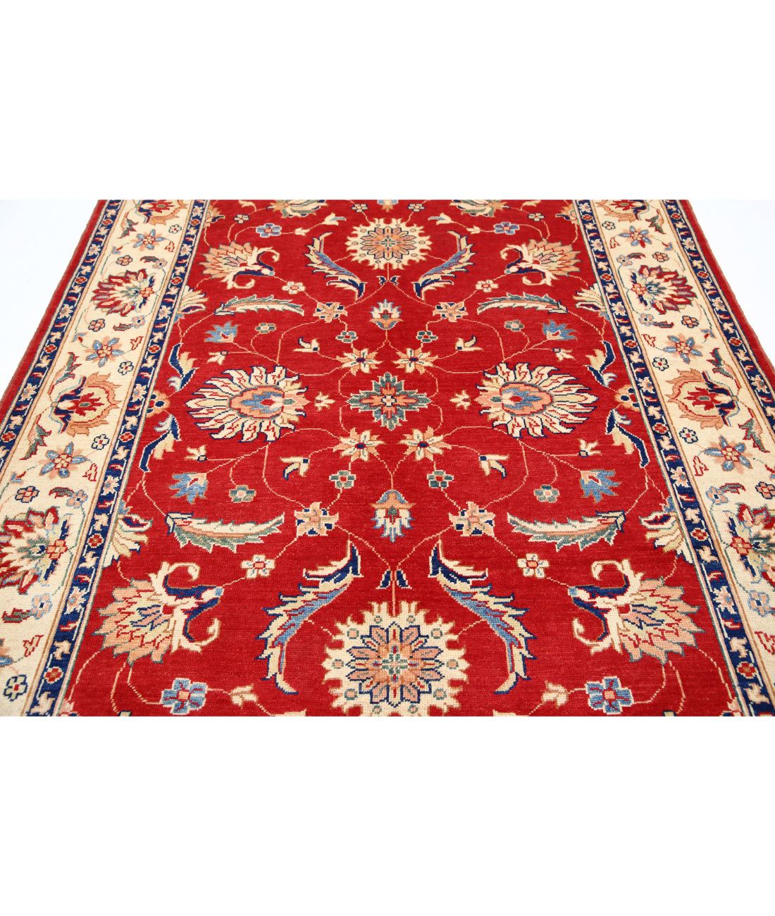 Ziegler 6'6'' X 9'6'' Hand-Knotted Wool Rug 6'6'' x 9'6'' (195 X 285) / Red / N/A