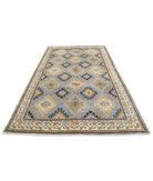 Ziegler 6'2'' X 9'10'' Hand-Knotted Wool Rug 6'2'' x 9'10'' (185 X 295) / Blue / Ivory