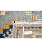 Ziegler 6'2'' X 9'10'' Hand-Knotted Wool Rug 6'2'' x 9'10'' (185 X 295) / Blue / Ivory