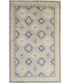 Ziegler 6'2'' X 9'10'' Hand-Knotted Wool Rug 6'2'' x 9'10'' (185 X 295) / Blue / Ivory