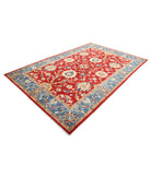 Ziegler 6'8'' X 10'3'' Hand-Knotted Wool Rug 6'8'' x 10'3'' (200 X 308) / Red / N/A