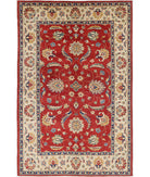 Ziegler 6'6'' X 10'0'' Hand-Knotted Wool Rug 6'6'' x 10'0'' (195 X 300) / Red / Ivory