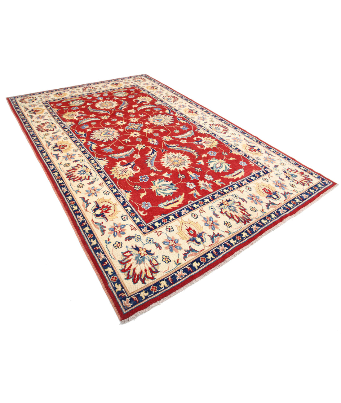 Ziegler 6'8'' X 10'4'' Hand-Knotted Wool Rug 6'8'' x 10'4'' (200 X 310) / Red / N/A