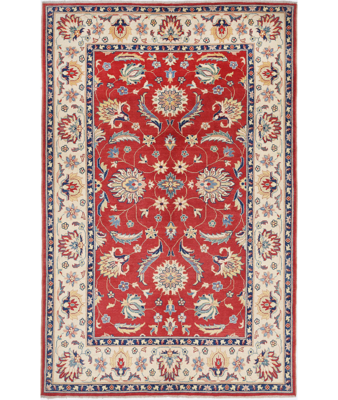 Ziegler 6'8'' X 10'4'' Hand-Knotted Wool Rug 6'8'' x 10'4'' (200 X 310) / Red / N/A