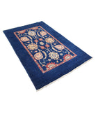 Ziegler 4'1'' X 6'2'' Hand-Knotted Wool Rug 4'1'' x 6'2'' (123 X 185) / Blue / N/A