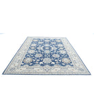 Ziegler 8'3'' X 11'1'' Hand-Knotted Wool Rug 8'3'' x 11'1'' (248 X 333) / Blue / Ivory