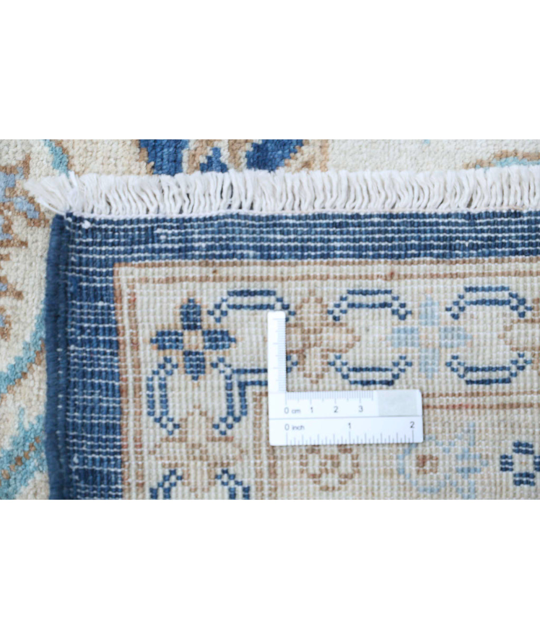 Ziegler 8'2'' X 9'5'' Hand-Knotted Wool Rug 8'2'' x 9'5'' (245 X 283) / Blue / Ivory