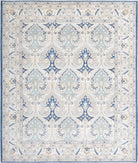 Ziegler 8'2'' X 9'5'' Hand-Knotted Wool Rug 8'2'' x 9'5'' (245 X 283) / Blue / Ivory