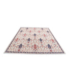 Bakshaish 8'1'' X 9'11'' Hand-Knotted Wool Rug 8'1'' x 9'11'' (243 X 298) / Ivory / Blue