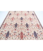 Bakshaish 8'1'' X 9'11'' Hand-Knotted Wool Rug 8'1'' x 9'11'' (243 X 298) / Ivory / Blue