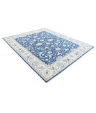 Ziegler 7'10'' X 9'6'' Hand-Knotted Wool Rug 7'10'' x 9'6'' (235 X 285) / Blue / Ivory