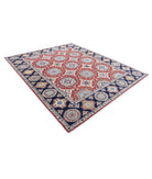 Ziegler 8'2'' X 9'9'' Hand-Knotted Wool Rug 8'2'' x 9'9'' (245 X 293) / Red / Blue