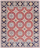 Ziegler 8'2'' X 9'9'' Hand-Knotted Wool Rug 8'2'' x 9'9'' (245 X 293) / Red / Blue