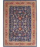 Heriz 9'11'' X 13'11'' Hand-Knotted Wool Rug 9'11'' x 13'11'' (298 X 418) / Blue / Red