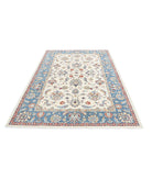 Ziegler 5'6'' X 8'1'' Hand-Knotted Wool Rug 5'6'' x 8'1'' (165 X 243) / Ivory / Blue