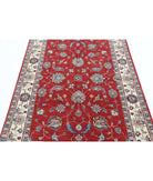 Ziegler 4'9'' X 6'7'' Hand-Knotted Wool Rug 4'9'' x 6'7'' (143 X 198) / Red / Ivory