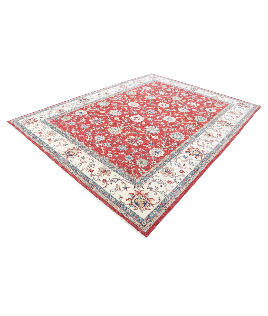 Ziegler 8'2'' X 11'0'' Hand-Knotted Wool Rug 8'2'' x 11'0'' (245 X 330) / Red / Ivory
