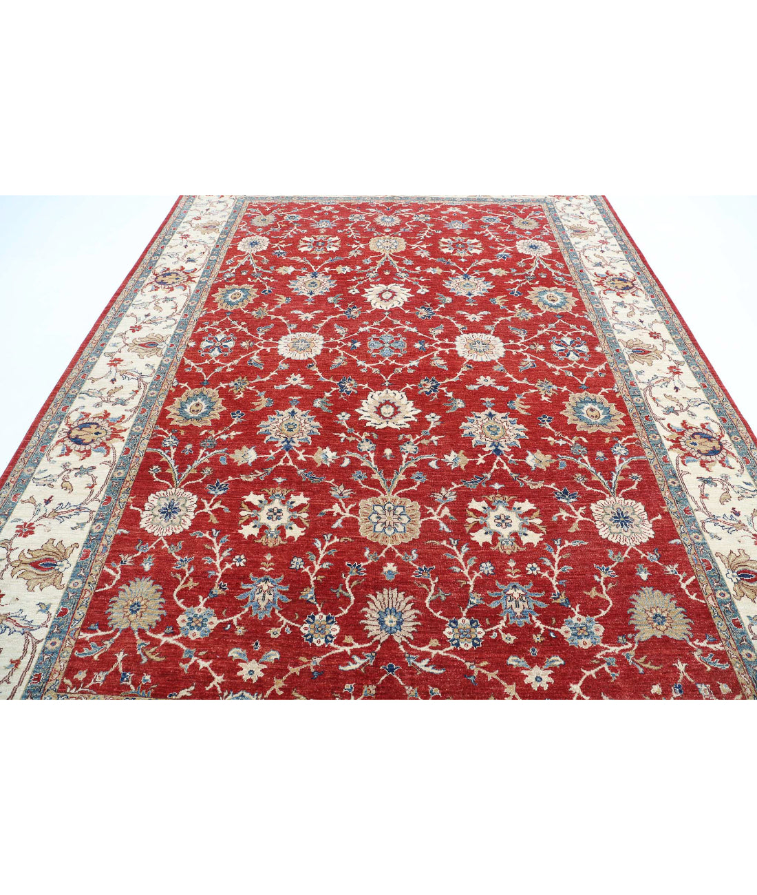 Ziegler 8'2'' X 11'0'' Hand-Knotted Wool Rug 8'2'' x 11'0'' (245 X 330) / Red / Ivory