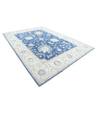 Ziegler 8'11'' X 12'6'' Hand-Knotted Wool Rug 8'11'' x 12'6'' (268 X 375) / Blue / Ivory