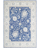 Ziegler 8'11'' X 12'6'' Hand-Knotted Wool Rug 8'11'' x 12'6'' (268 X 375) / Blue / Ivory