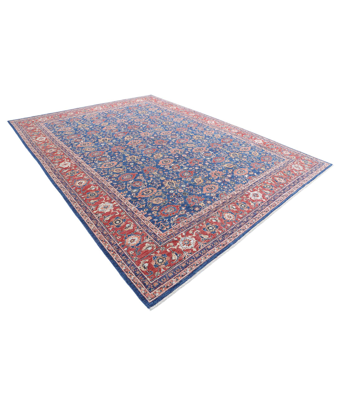 Ziegler 10'0'' X 13'2'' Hand-Knotted Wool Rug 10'0'' x 13'2'' (300 X 395) / Blue / Red