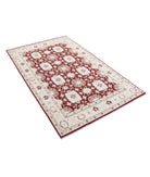 Ziegler 4'0'' X 6'3'' Hand-Knotted Wool Rug 4'0'' x 6'3'' (120 X 188) / Red / Ivory