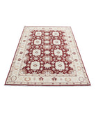 Ziegler 4'0'' X 6'3'' Hand-Knotted Wool Rug 4'0'' x 6'3'' (120 X 188) / Red / Ivory