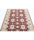 Ziegler 4'0'' X 6'3'' Hand-Knotted Wool Rug 4'0'' x 6'3'' (120 X 188) / Red / Ivory