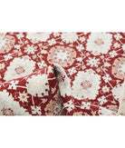 Ziegler 4'0'' X 6'3'' Hand-Knotted Wool Rug 4'0'' x 6'3'' (120 X 188) / Red / Ivory