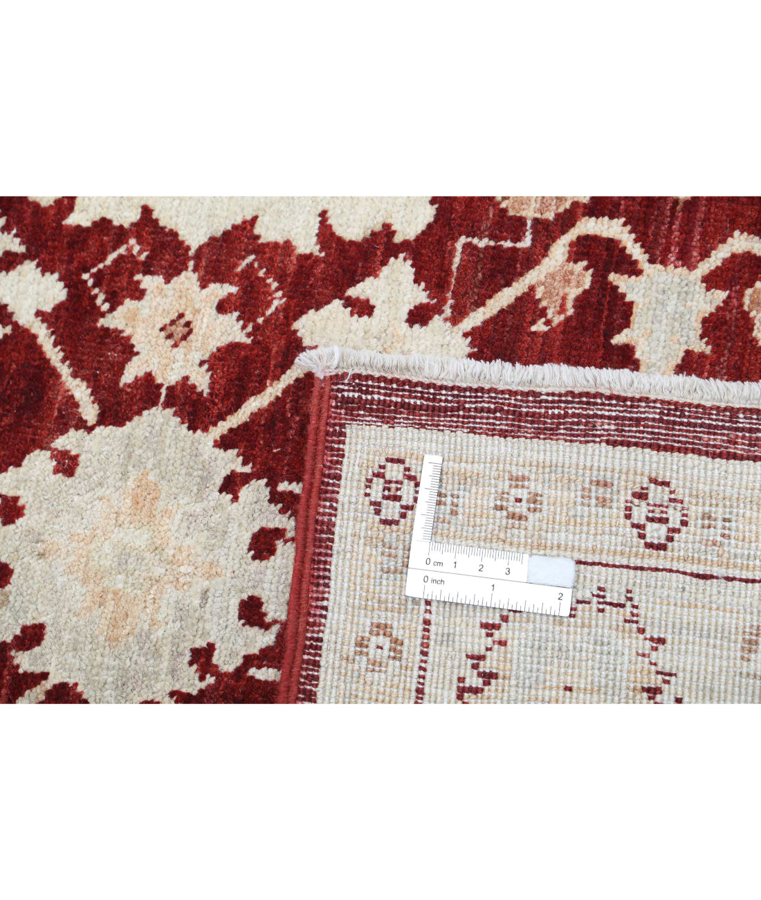 Ziegler 4'0'' X 6'3'' Hand-Knotted Wool Rug 4'0'' x 6'3'' (120 X 188) / Red / Ivory