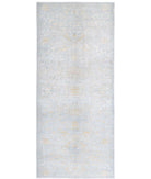 Ziegler 5'0'' X 11'9'' Hand-Knotted Wool Rug 5'0'' x 11'9'' (150 X 353) / Blue / Gold