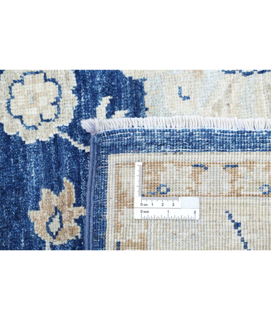 Ziegler 8'9'' X 11'10'' Hand-Knotted Wool Rug 8'9'' x 11'10'' (263 X 355) / Blue / Ivory