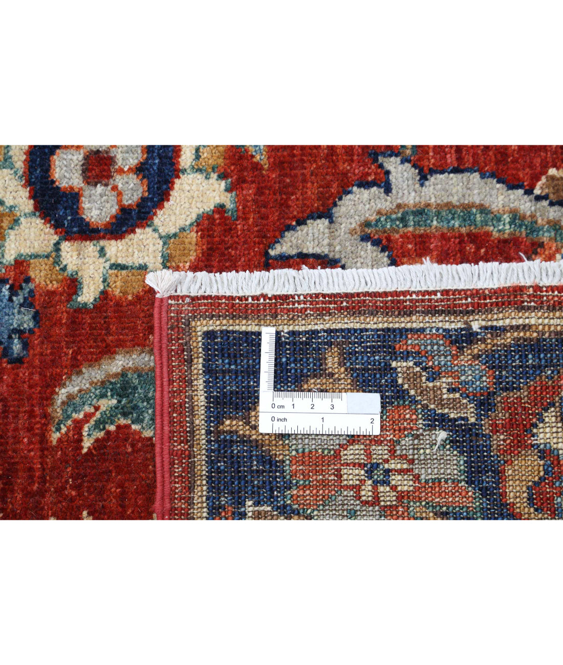 Ziegler 4'0'' X 13'6'' Hand-Knotted Wool Rug 4'0'' x 13'6'' (120 X 405) / Red / Blue