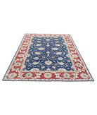 Ziegler 5'6'' X 7'6'' Hand-Knotted Wool Rug 5'6'' x 7'6'' (165 X 225) / Blue / Red