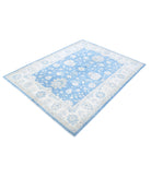 Ziegler 4'9'' X 6'4'' Hand-Knotted Wool Rug 4'9'' x 6'4'' (143 X 190) / Blue / Ivory