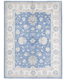 Ziegler 4'9'' X 6'4'' Hand-Knotted Wool Rug 4'9'' x 6'4'' (143 X 190) / Blue / Ivory