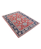 Ziegler 4'10'' X 6'5'' Hand-Knotted Wool Rug 4'10'' x 6'5'' (145 X 193) / Red / Blue