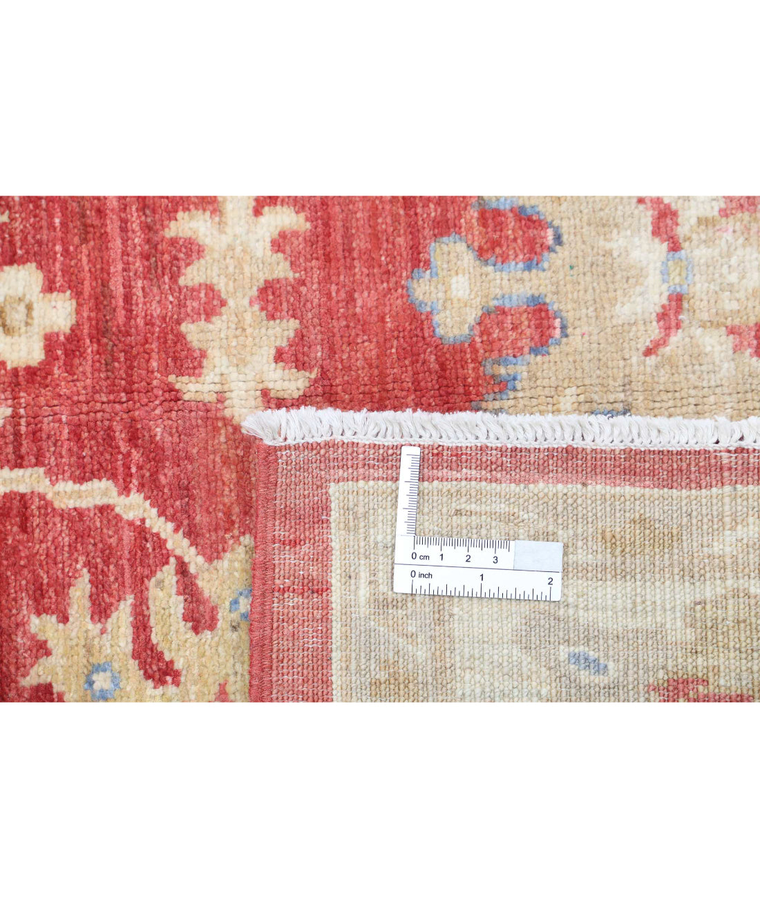 Ziegler 4'1'' X 6'4'' Hand-Knotted Wool Rug 4'1'' x 6'4'' (123 X 190) / Red / Ivory