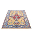 Ziegler 4'0'' X 5'10'' Hand-Knotted Wool Rug 4'0'' x 5'10'' (120 X 175) / Gold / Blue