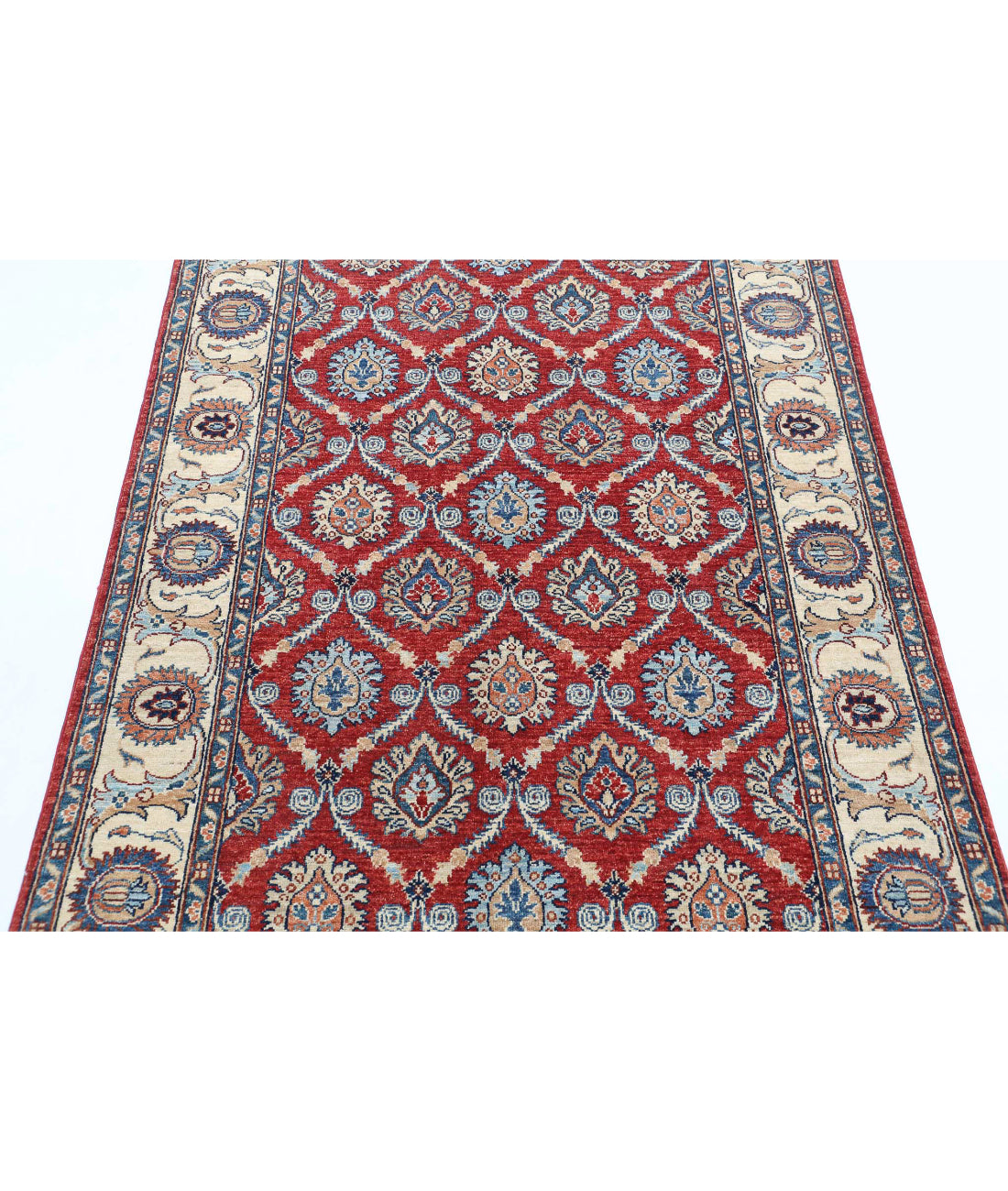 Ziegler 3'10'' X 5'9'' Hand-Knotted Wool Rug 3'10'' x 5'9'' (115 X 173) / Red / Ivory