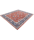 Heriz 8'0'' X 9'7'' Hand-Knotted Wool Rug 8'0'' x 9'7'' (240 X 288) / Rust / Blue