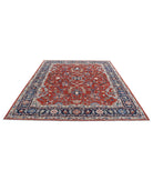 Heriz 8'0'' X 9'7'' Hand-Knotted Wool Rug 8'0'' x 9'7'' (240 X 288) / Rust / Blue