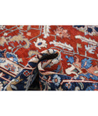 Heriz 8'0'' X 9'7'' Hand-Knotted Wool Rug 8'0'' x 9'7'' (240 X 288) / Rust / Blue