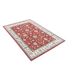 Ziegler 3'11'' X 5'9'' Hand-Knotted Wool Rug 3'11'' x 5'9'' (118 X 173) / Red / Ivory