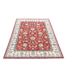 Ziegler 3'11'' X 5'9'' Hand-Knotted Wool Rug 3'11'' x 5'9'' (118 X 173) / Red / Ivory