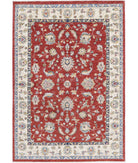 Ziegler 3'11'' X 5'9'' Hand-Knotted Wool Rug 3'11'' x 5'9'' (118 X 173) / Red / Ivory