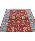 Ziegler 5'0'' X 6'7'' Hand-Knotted Wool Rug 5'0'' x 6'7'' (150 X 198) / Red / Blue